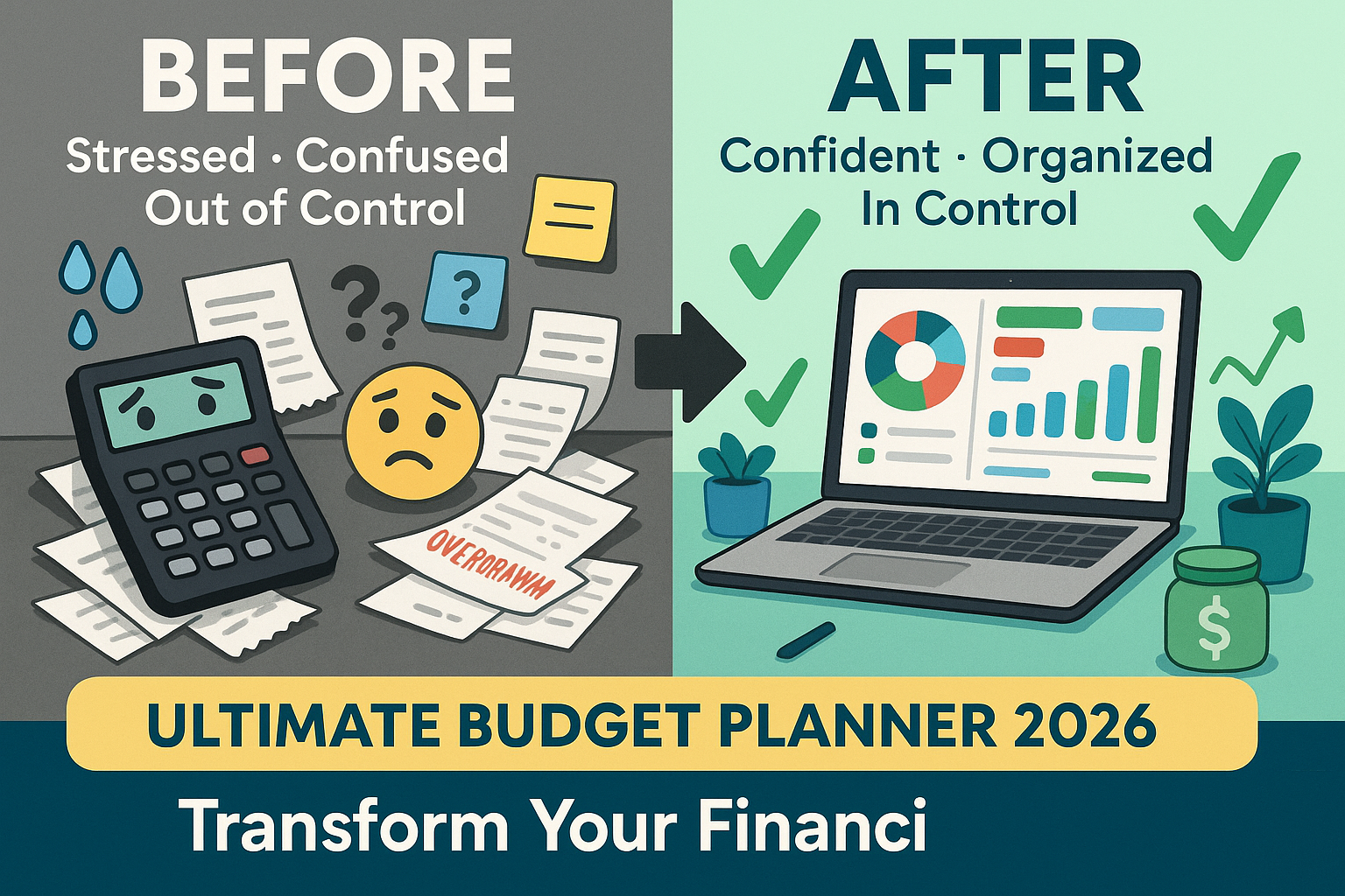 Ultimate Budget Planner 2026 | Google Sheets Template for Income, Expenses, Savings & Debt Tracking