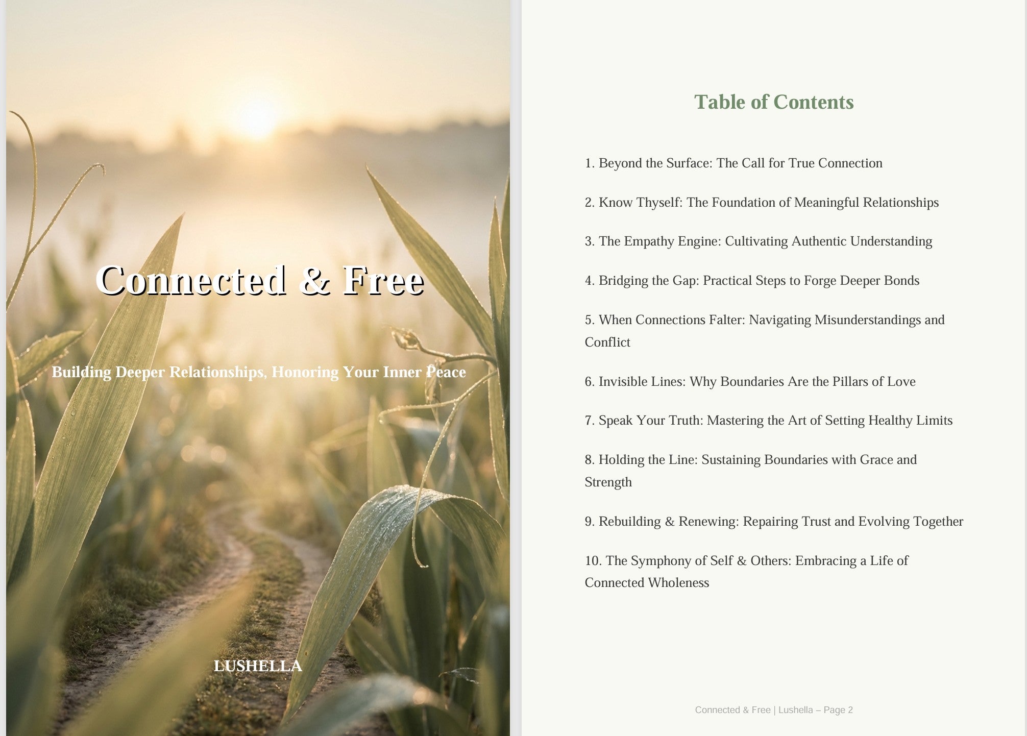 Connected & Free: Building Deeper Relationships & Honoring Your Inner Peace - The Inspirational eBook