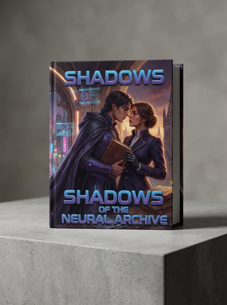 Shadows of the Neural Archive | Cyber-Gothic Sci-Fi Digital Book | Dark Academia Ebook
