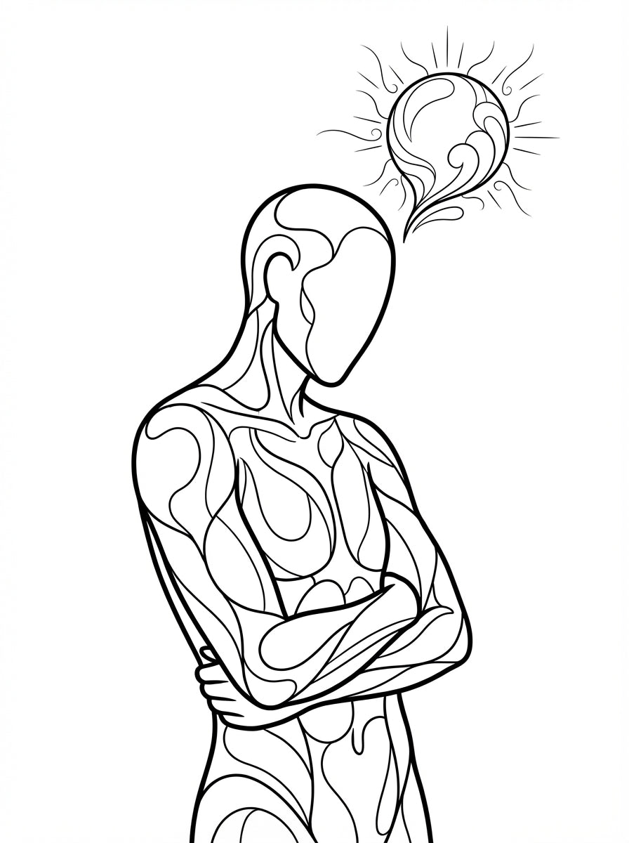 The Quiet Resonance: A Soulful Path to Deep Emotional Connection - Digital Coloring & Workbook Hybrid