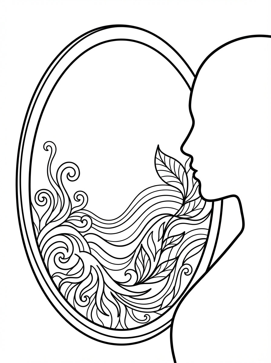 The Quiet Resonance: A Soulful Path to Deep Emotional Connection - Digital Coloring & Workbook Hybrid