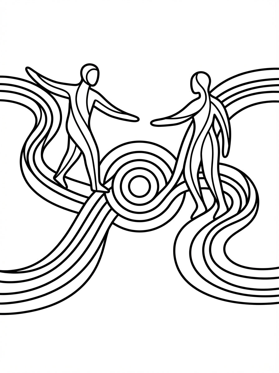 The Quiet Resonance: A Soulful Path to Deep Emotional Connection - Digital Coloring & Workbook Hybrid