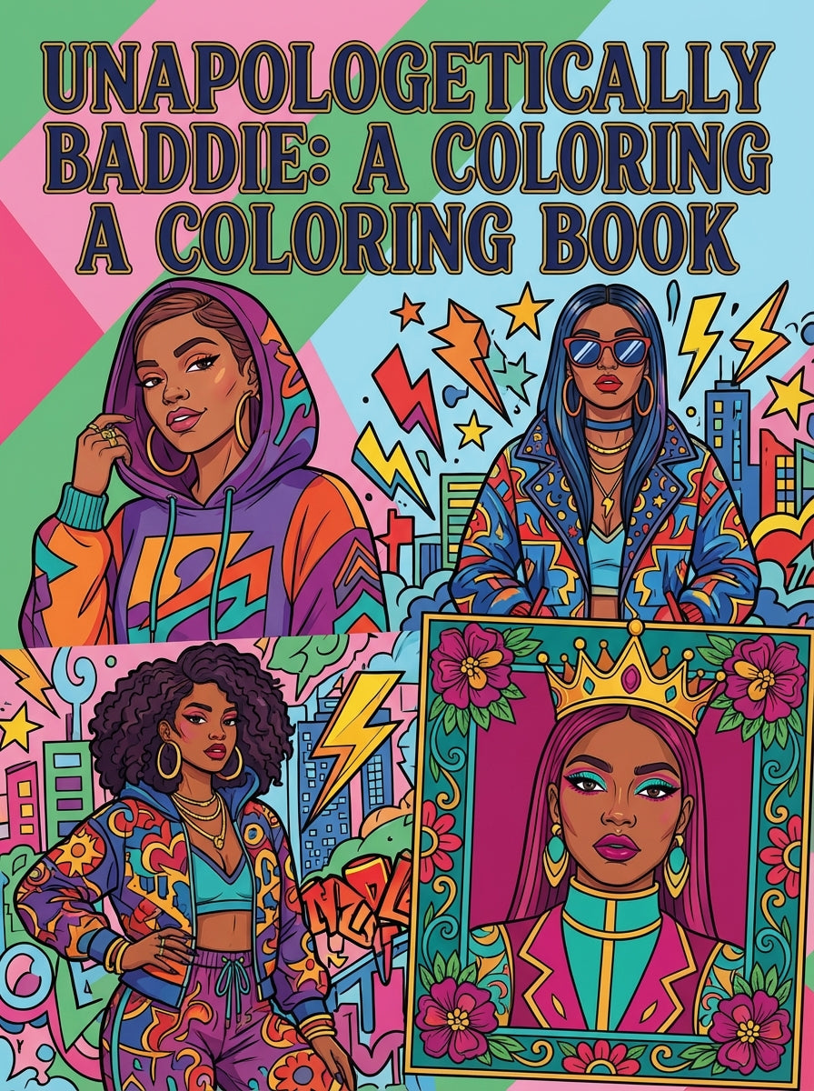 Baddie Energy Coloring Book: Confident Women, Fashion & Empowerment Art (Digital Download)