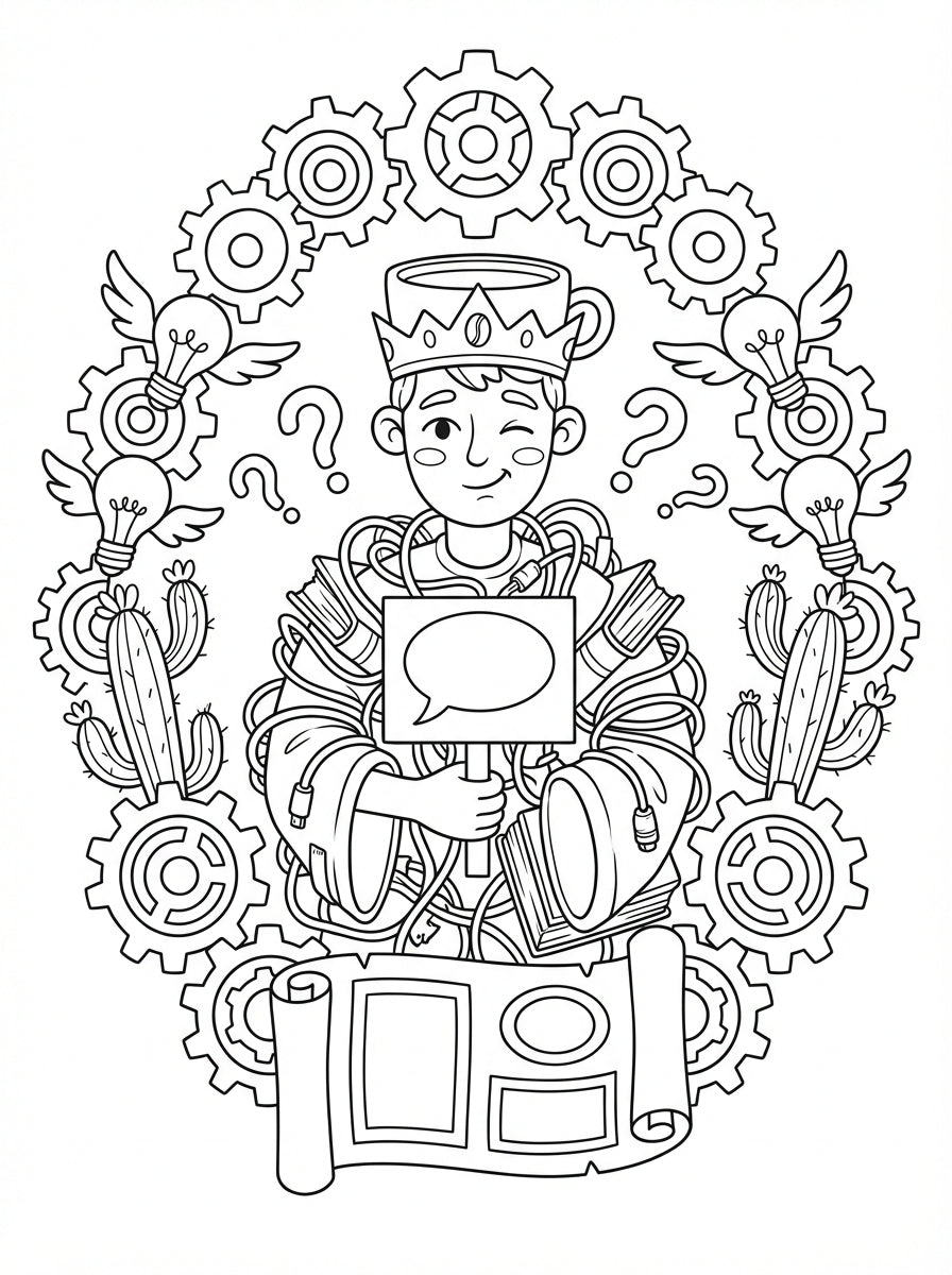 Inspirational & Humorous Quotes Adult Coloring Book - Printable PDF Download