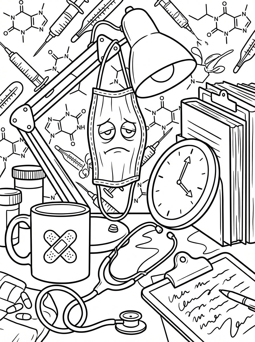 Adult Swear Word Coloring Book Printable Funny Nurse Mom Instant Download