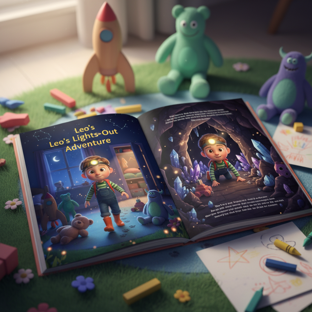 Leo's Lights-Out Adventure: A Brave Bedtime Story for Kids Afraid of the Dark